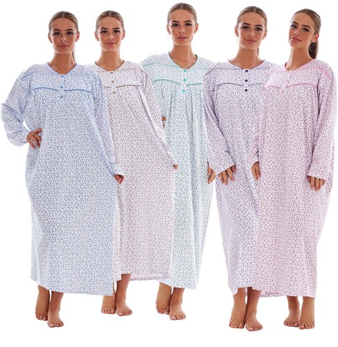 Thermal cotton long nightdress - thermal,