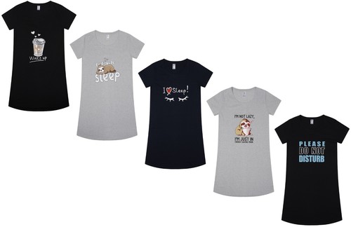 Ladies nightie short sleeve - ladies,