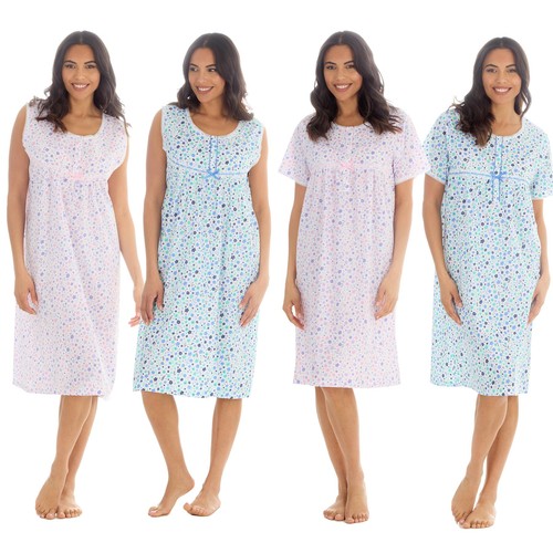 Ladies woven poplin nightie - ladies,