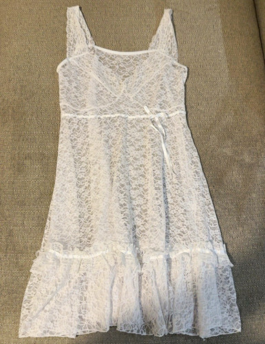 Nanshe white lace chemise - lace,
