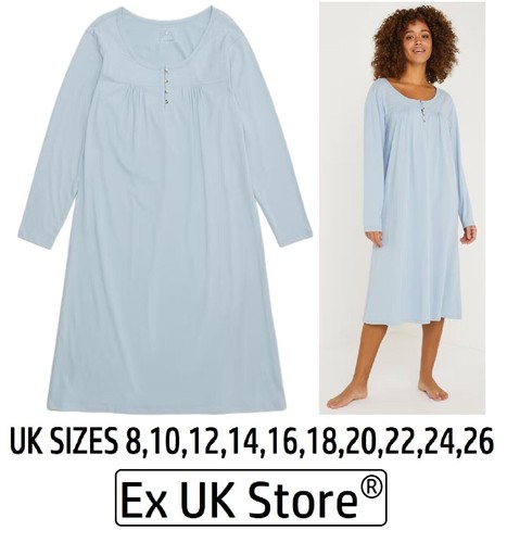 Ladies nightie blue long - nightie,