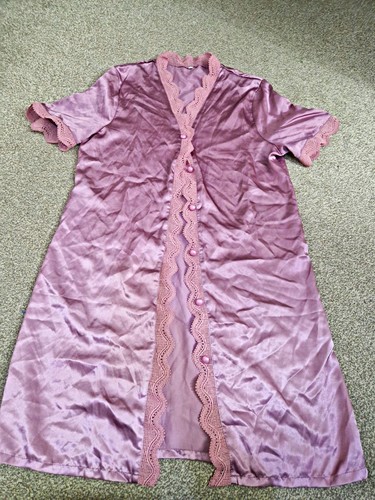 Women pink satin lace trim - pink,
