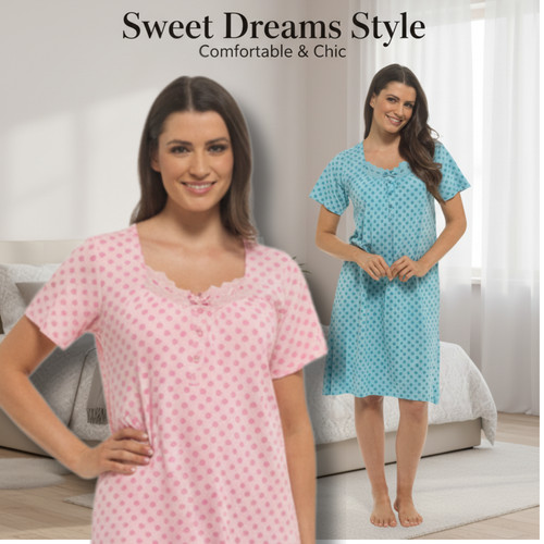Ladies nightdress soft 100 - nightdress, 100%