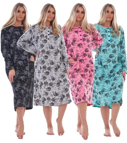Women thermal nightdress long - women,