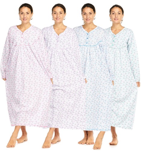 Women long nightdress thermal - women,